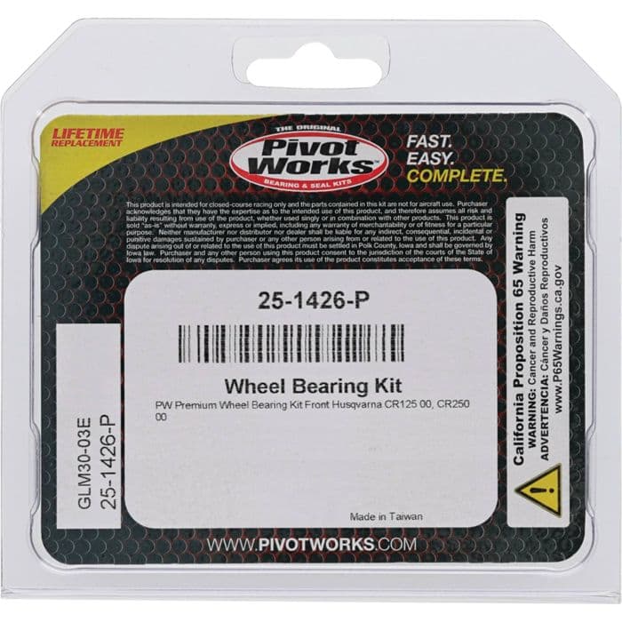 Kit Roulements de  Roue Avt + Spy HUSQVARNA CR 125 2000-2000 / CR 250 2000-2000 vue 4