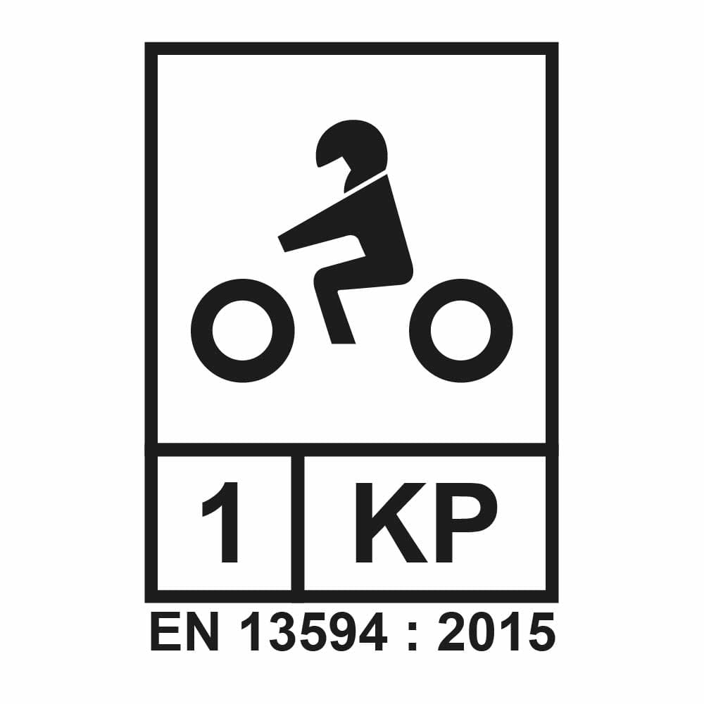 Gants Cross GAN095 2XL - Bleu Rouge Blanc - Homologué CE KP1  vue 4