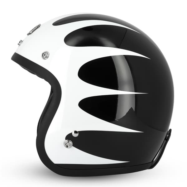 Casque Jet Cafe Racer S250 Noir / Blanc  Brillant - Taille S vue 3