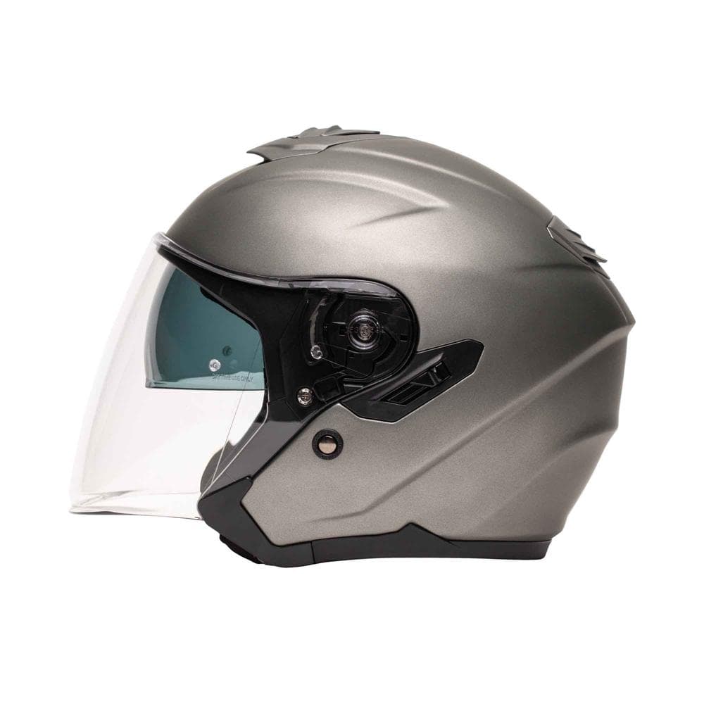 Casque Jet M-JET - Fibre - Titanium mat vue 2