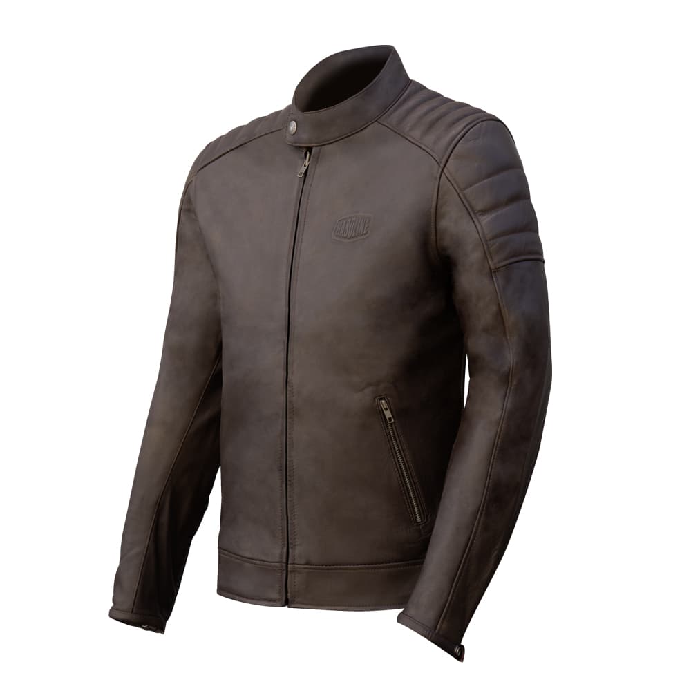Blouson Cuir Homme GT TROPHY - Taille S - Marron